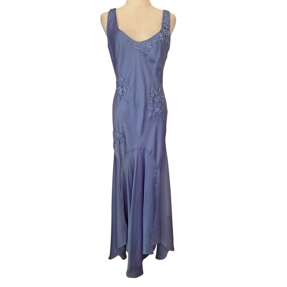 Vtg 90s Adrianna Papell Evening Dress NWT Blue Beaded Asymmetrical Fairy  Sz 8 - www.joarbit.com